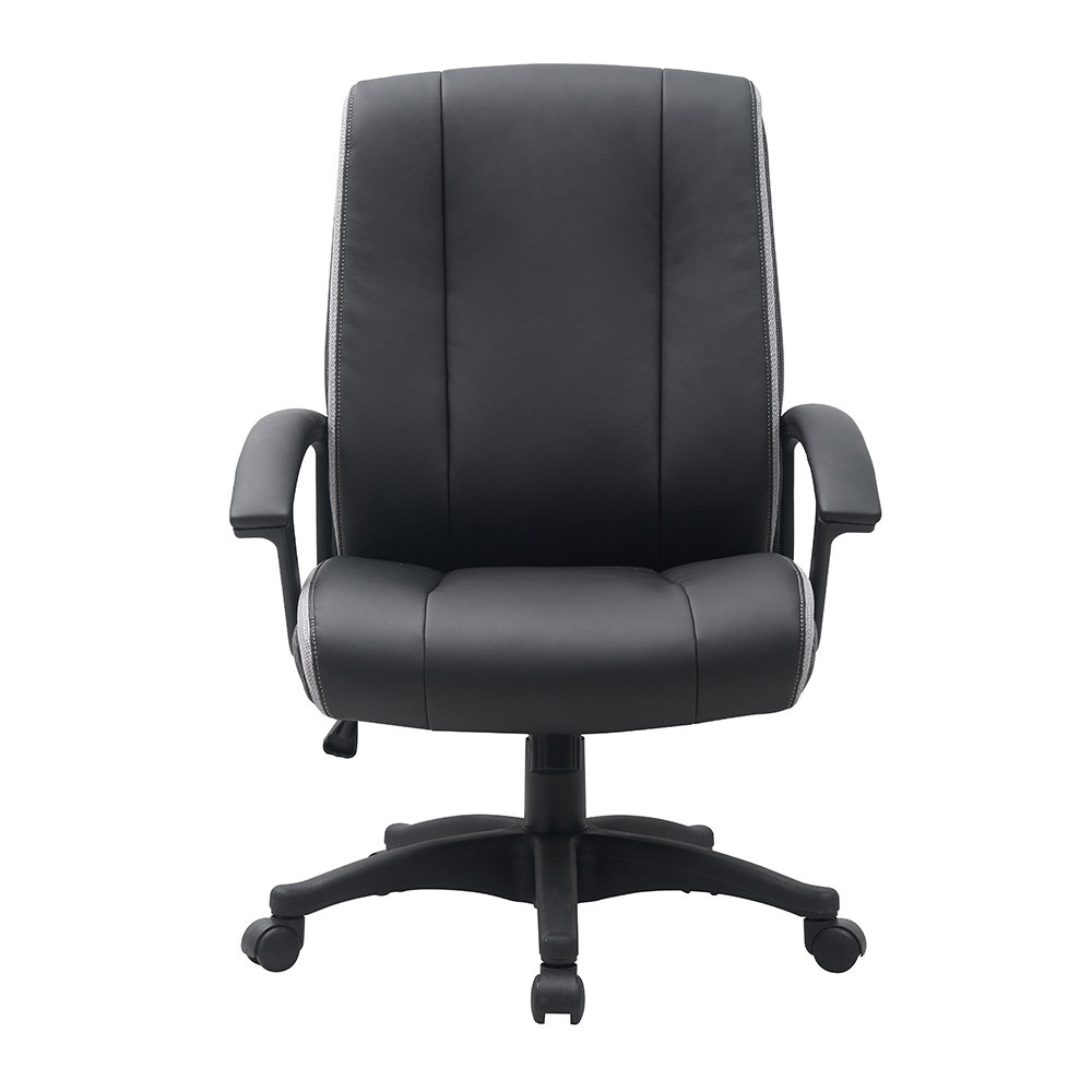 Factory Direct Sale Wholesale Pu Leather Office Chair Mid Back Ergonomic Executive Manager Chair