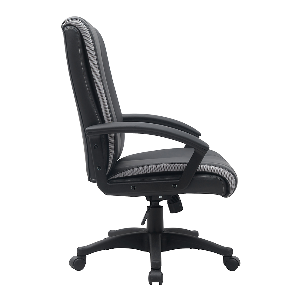 Factory Direct Sale Wholesale Pu Leather Office Chair Mid Back Ergonomic Executive Manager Chair