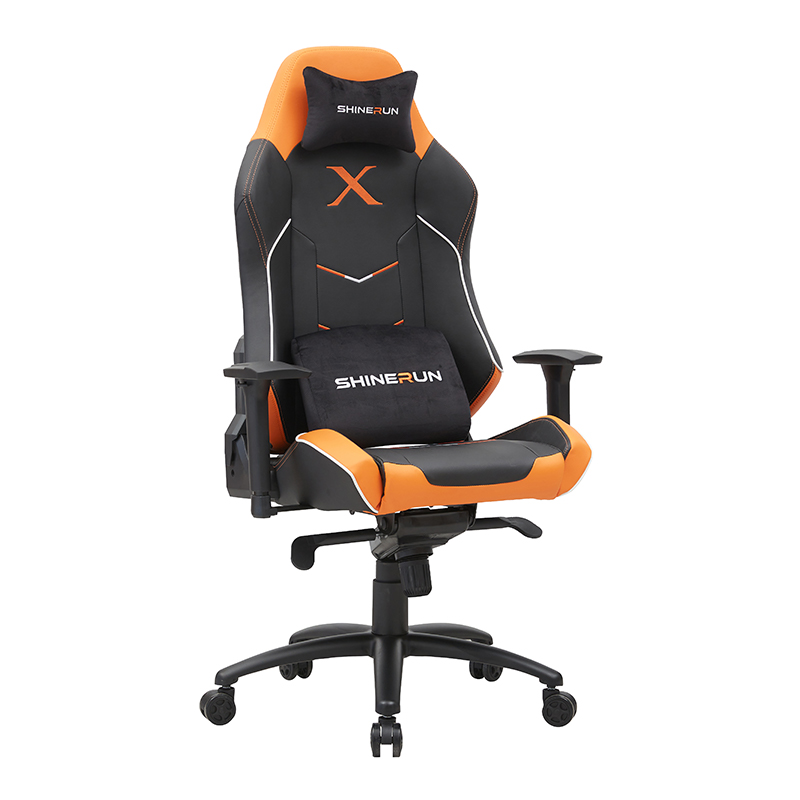 2024 New Design Ergonomic Racing Chair High Back Gaming Chair with Height Adjustable Headrest and Lumbar Support