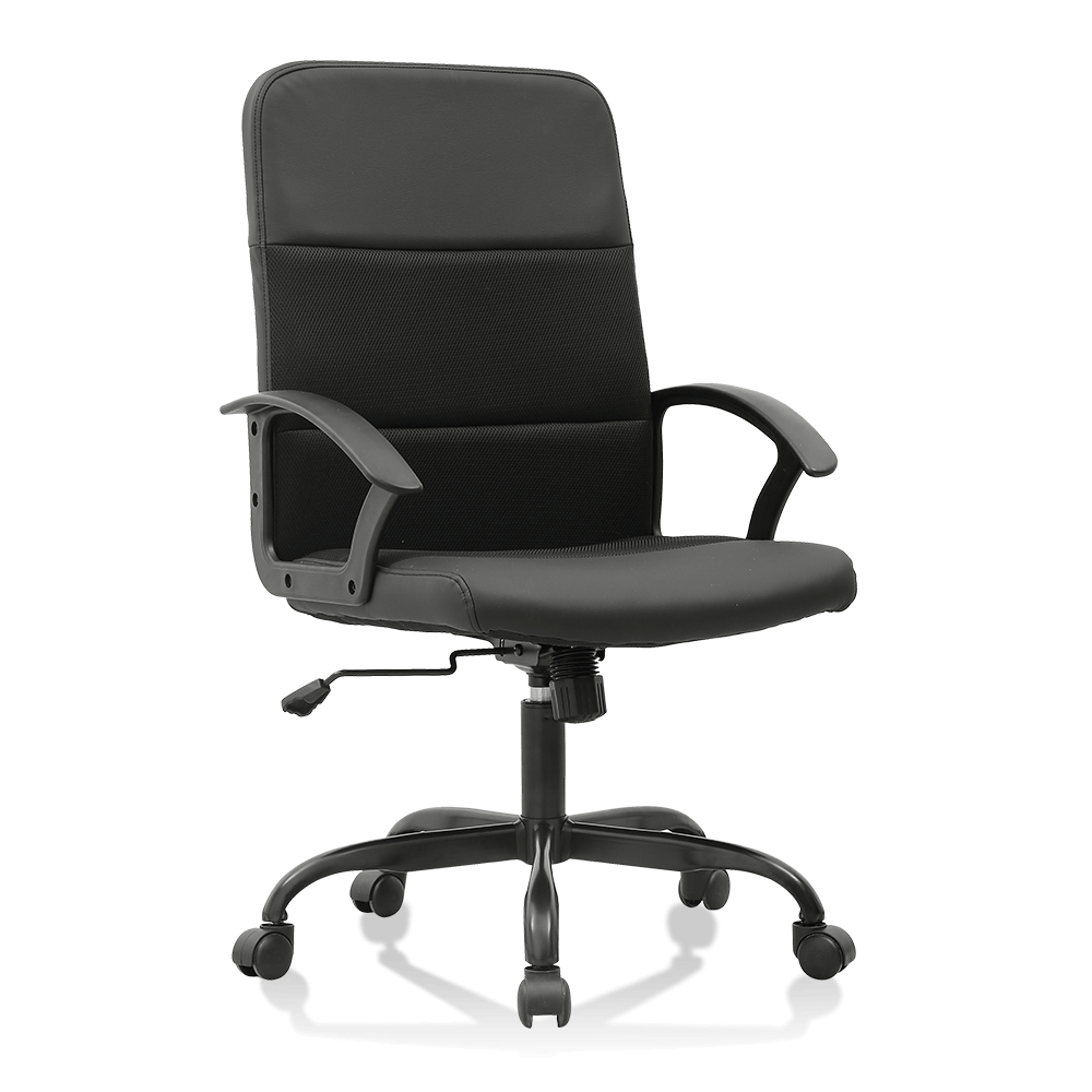 Luxury Cheap Price Commercial High Quality Reclining Middle Back Ergonomic Leather Executive Office Chair