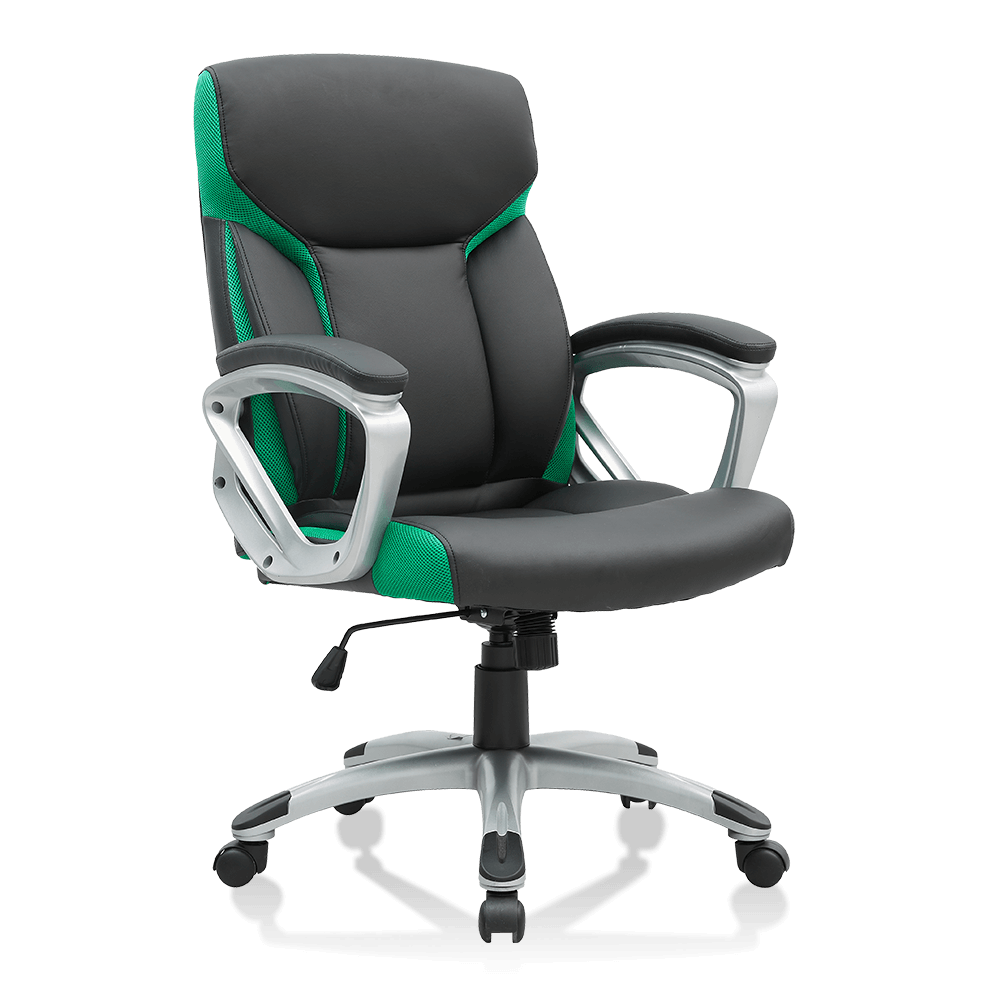 Mid-Back Office Computer Task Desk Chair with Padded Armrests