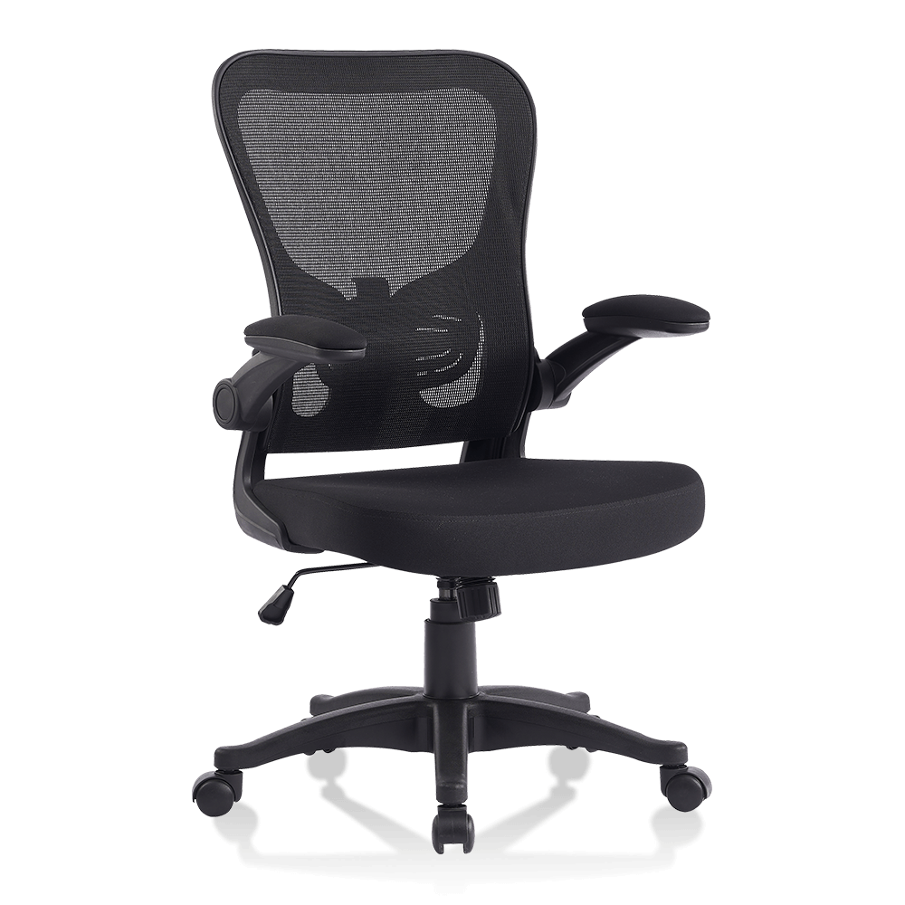 SHINERUN Mesh Office Chair Ergonomic Computer Chair with Flip-up Arms and Lumbar Support