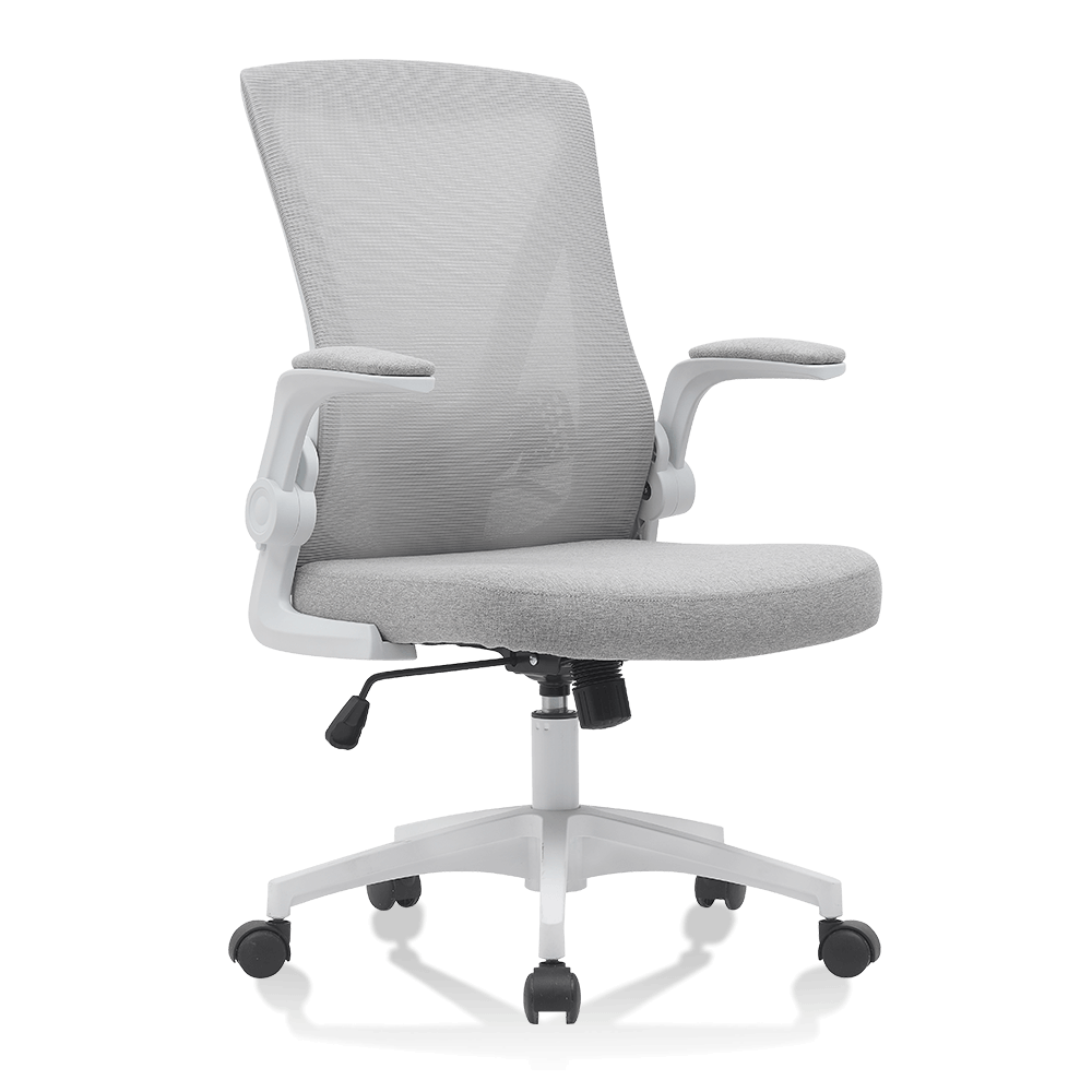 Ergonomic Desk Chair Breathable Mesh Chair with Adjustable High Back Lumbar Support Flip-up Armrests