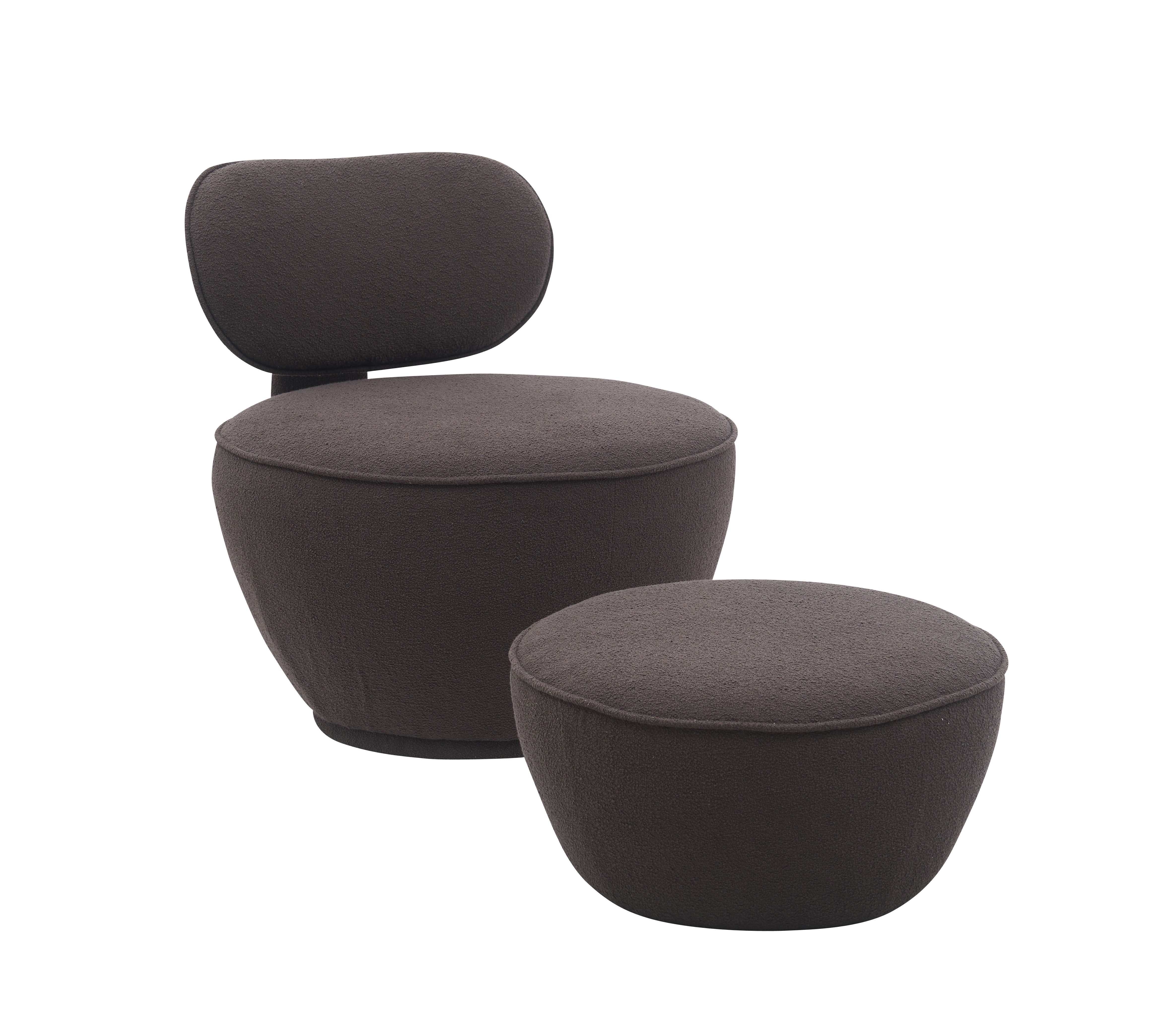 SHINERUN New Model Living Room Chair Modern Leisure Designer Furniture Accent Chair With Ottoman