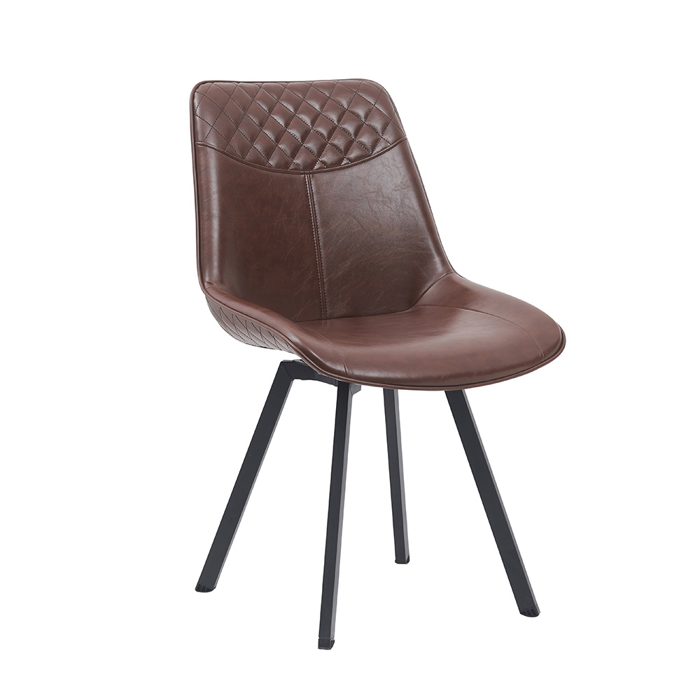 High Quality Pvc Leather Dining Back Modern Side Chair for Coffee Home Dining Room
