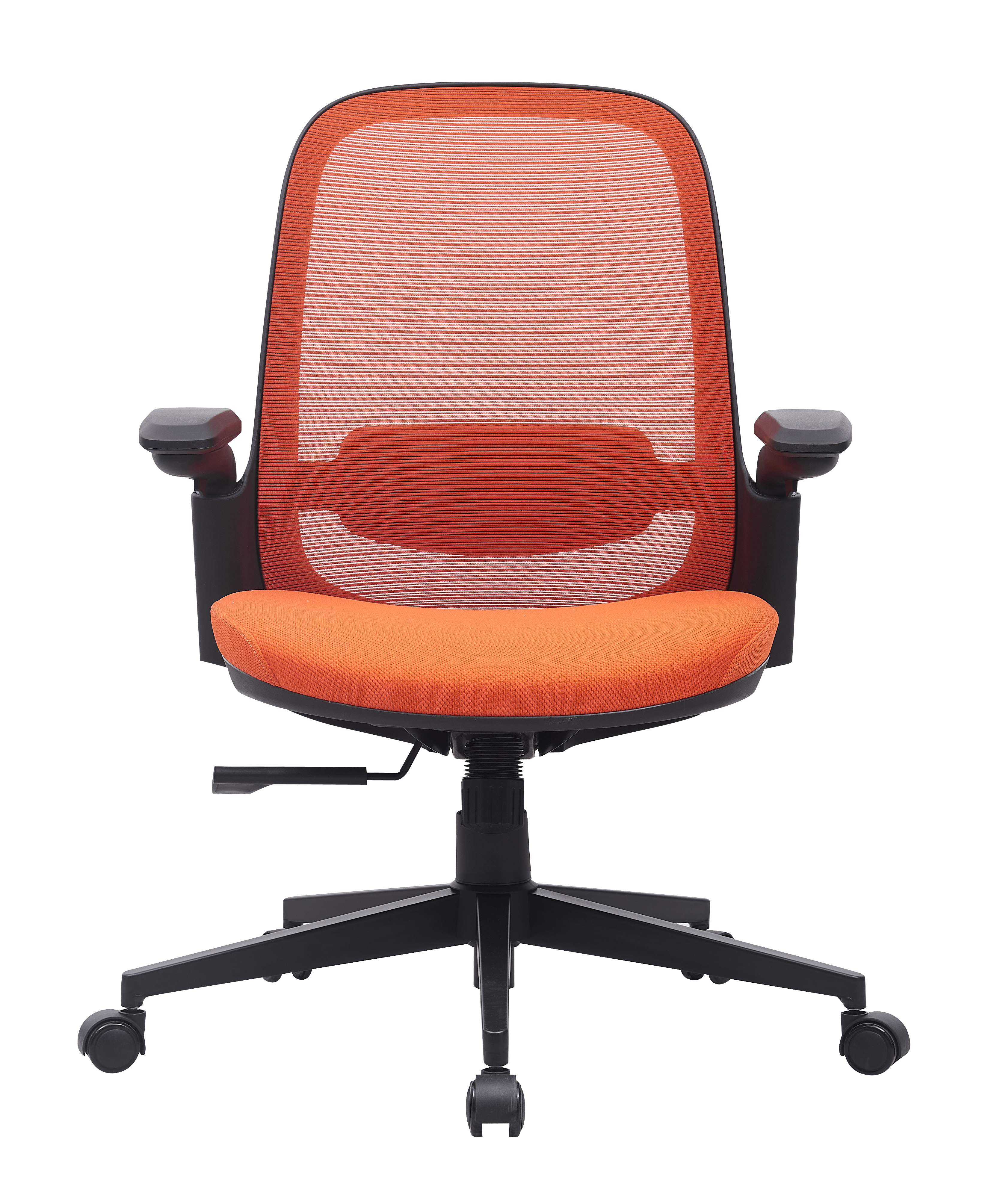 3D armrest advanced multi-scene orange mesh chair adjustable height Black silent PU wheel multi-function adjustment machismn K&D base