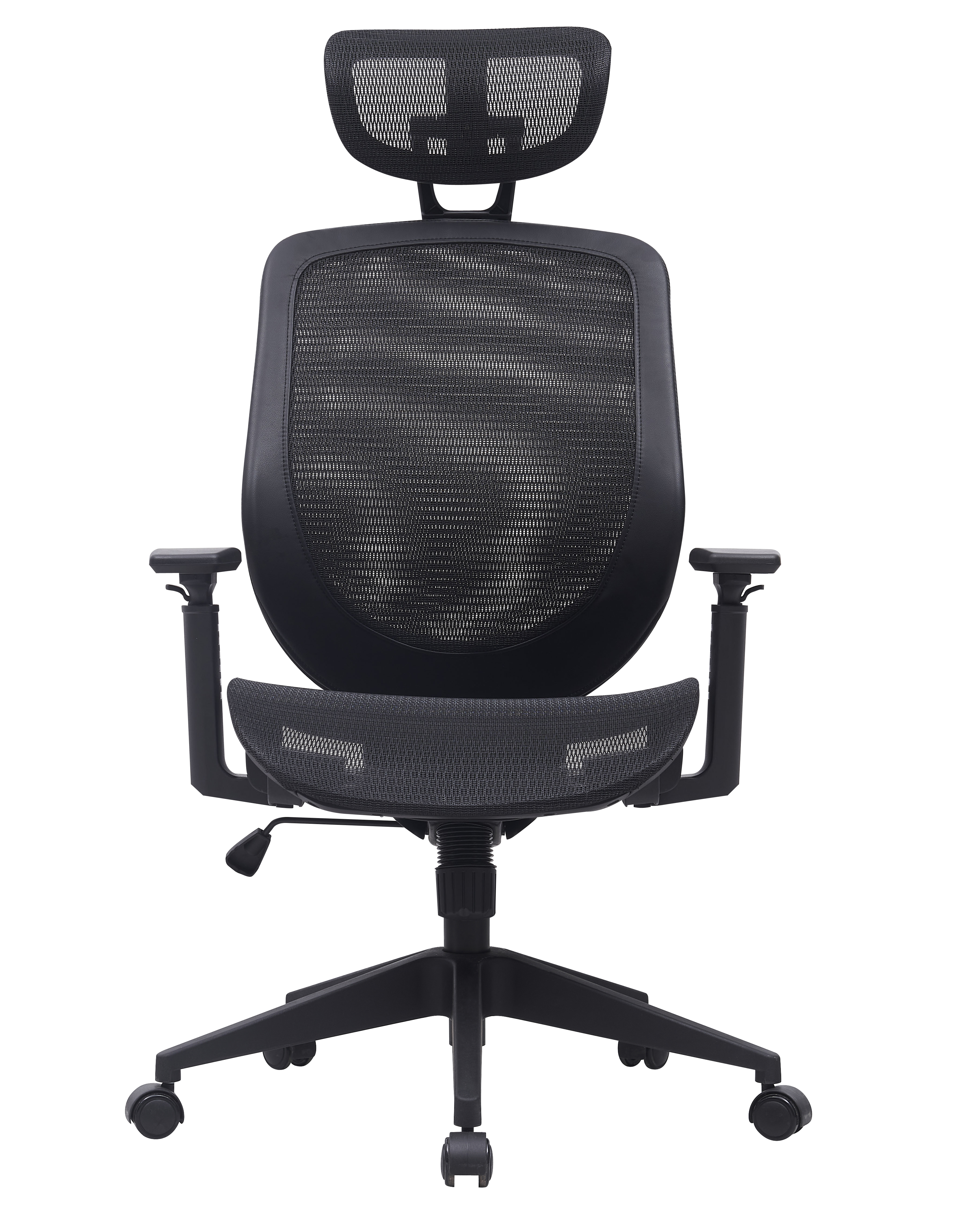 Black 350 nylon feet Wright 80 standard 4 gas rod nylon seat frame 3D armrests Steel mesh back Black utility mesh chair