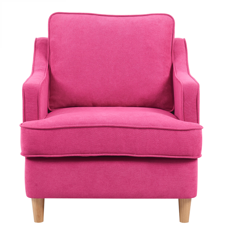 New model  leisure pink single-seater sofa 