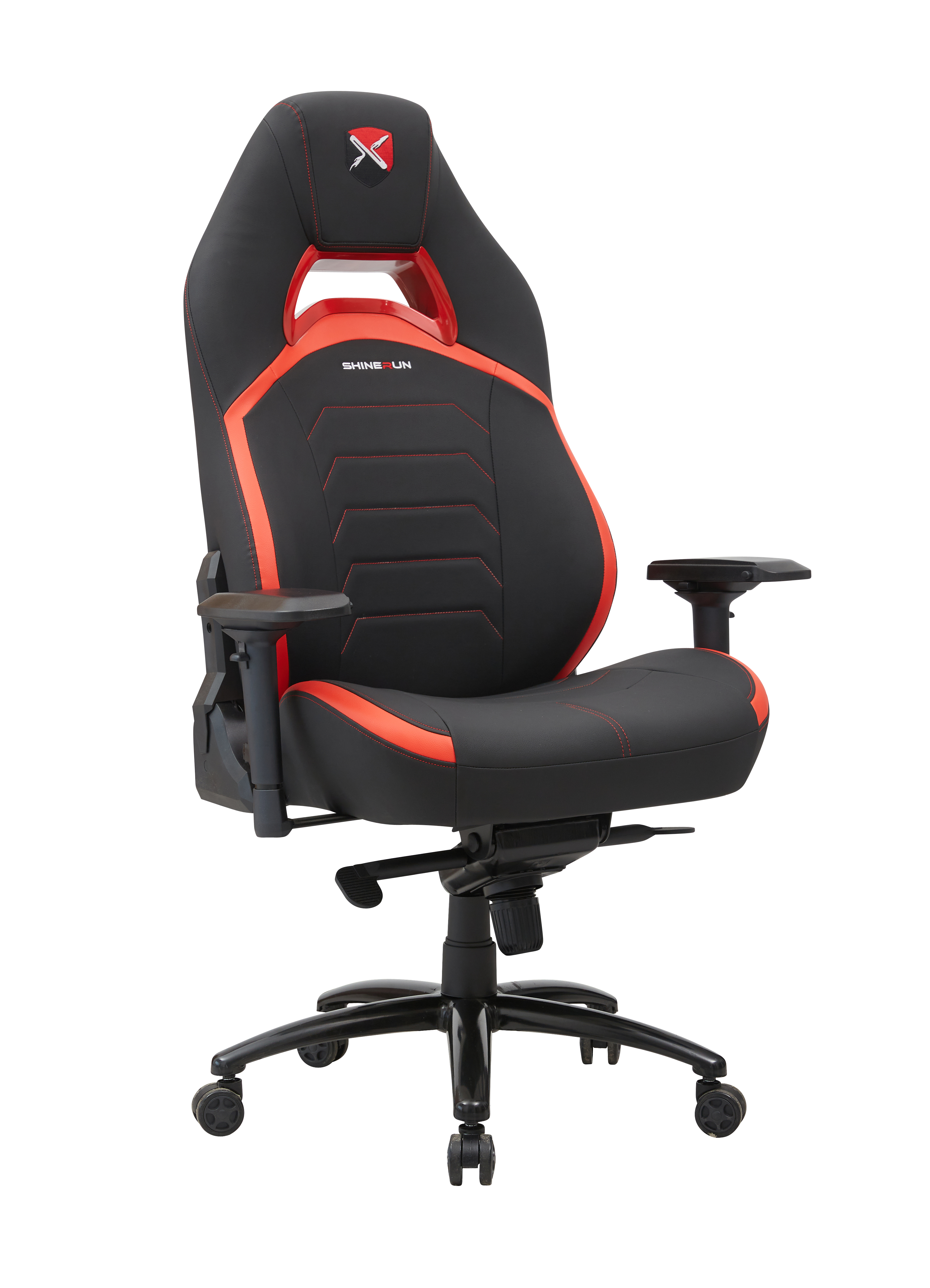 2025 new 4 leather esports chair with 4D armrest balck PU match PVC