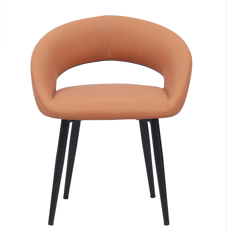 High Quality Pvc Leather Dining Back  Chair for Coffee Home Dining Room